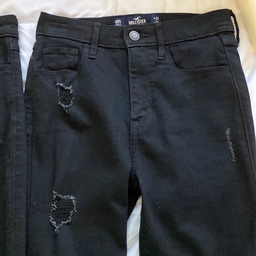 Hollister High-Rise super skinny black jeans